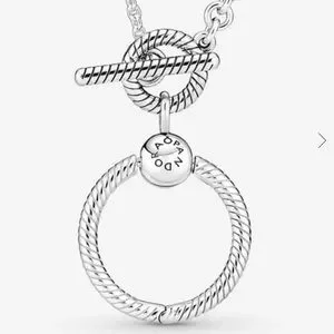 PANDORA Moments O Pendant T-bar ネックレス Pandora Moments O Pendant T-Bar Necklace – Nini's Treasures